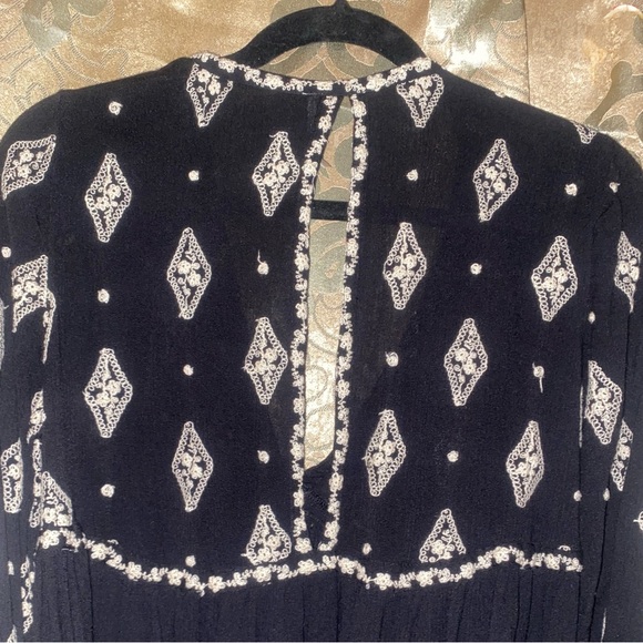 Free People Sheer Lace Bohemian Women’s Tunic Size Small Cottagecore - Picture 11 of 12